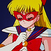moondetectress: Sailor Venus wearing her mask and closing her fist in a determined attitude (Sailor Venus)