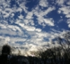 ancientreader: deep blue sky with scattered clouds (prospect park sky)