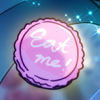 gionkenji: macaron with "eat me!" written on it (Default)