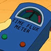 mel: time flux meter from futurama; animated showing time in flux i guess (time flux meter)