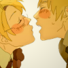 herocomplex: ([usuk] but there's so much kiss art)