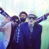 mlravenwrites: James Acaster, Nish Kumar, and Matthew Crosby in funny poses like they're in a photo booth. (acaster kumar photo booth funkyweird)