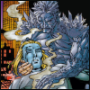 tangeriner: A fully iced-up Iceman cradles an unconscious and bleeding Archangel in his arms. (x-men: warren/bobby h/c)