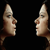 venusinthenight: sarah manning, from season five of orphan black, reflecting back at herself (orphan black - sarah reflected)