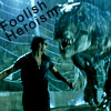 malcolmeffect: Ian running from the T-Rex in Jurrassic Park "Follish Heroism" (Heroics)