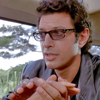 malcolmeffect: Ian Malcolm holding Ellie Sattler's hand in Jurassic Park during the explanation of Chaos Theory (Hands)