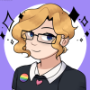 spindizzy: A cartoon of me smiling (It me)