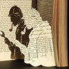 peoriapeoriawhereart: Holmes in deerstalker silouete (Holmes lifted from the page)