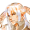 ohwyrm: Estinien smiles at the viewer. There's a "congratulations" banner behind him. (01)