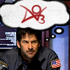 juniperphoenix: John Sheppard with the AO3 logo in a thought bubble above his head (OTW: Sheppard AO3)