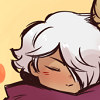 bolderfell: Only cute when he's sleeping. <user name="untoldprotagonist" site="tumblr.com"> (SNOOZE 🗡️ Pzzt... pzzt...)