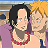 fierybluebird: Marco with his arm around Ace's shoulders (Ace shoulders)