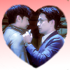 glymr: Zhao Yunlan and Shen Wei from "Guardian" surrounded by a heart (heart)