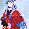 ai: eirika dressed for the winter holding sieglinde in her arms (kari ▪ SHINING STAR)