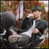 lannamichaels: Zhao Yunlan sucking a lollipop on a motorcycle (guardian sprawl full body)