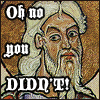 hokuton_punch: Image of Isaiah from a medieval manuscript, captioned "Oh no you didn't!" (isaiah oh no you di'nt)