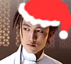 sakana17: duke of wuhan in a santa hat (nicholas-tse-wuhan-santa)