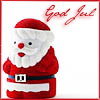 turlough: small santa with the words "God Jul" in red ((jul) God Jul!)