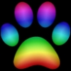 prysmcat: A rainbow-coloured pawprint (Default)