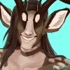 shadderstag: Drawn image of my changeling persona Sir, grinning at the viewer. (Default)
