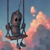 wispywillow: (robot swing)