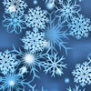 unavee: Snowflakes on a blue background (snowflake - many)