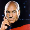 ysilme: Picard in STNG uniform, head in hand, looking serene. (Picard)