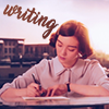glymr: Qin Xiaoman from Detective L writing. (writing)