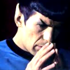 ysilme: Spock with stapled fingers. (Spock pensive)