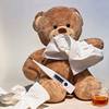 ysilme: Teddy bear with head cold paraphernalia. (Get better soon!)