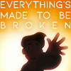 nochi_san: young jim hawkins from treaure planet reaching towards the camera, with the text "everything's made to be broken" over his head (emo)