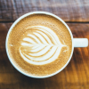 magnetic_pole: Frothy cappucino art from above (Coffee art)