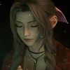 cye_of_the_torrent: Close up of Aeris from the FF7 re-make, her eyes closed (The Planet's Prayer)