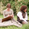 lirazel: Jane and Mr. Rochester from the 2006 version of Jane Eyre sit outside ([tv] rather be happy than dignified)