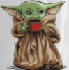 februaryfour: baby yoda with mug (Default)