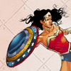 sporky_rat: Wonder Woman and her shield (wonder woman)