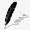 metamanifestomod: Black and white clipart of a quill (Default)