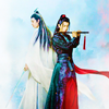 beck_liz: Wei Wuxian & Lan Wangji from the Untamed back-to-back (Untamed-Wangxian)