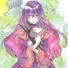bemused_writer: Old-fashioned woman with plush (Lacie Baskerville)