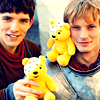 vitani: (medieval boys with modern bears)