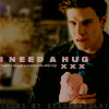 nondenomifan: Angel holding Mr. Gordo w/hug text (Angel needs hug by eyesthatslay.lj)