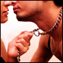 drgaellon: Pull me in for a kiss (Leash Kiss)