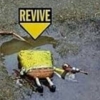 gibbles: A discarded Spongebob toy with the word "revive" above it (spongebob)