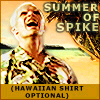 yourlibrarian: Spike is in a Hawaiian shirt (BUF-SummerofSpikeHawaiian-Naty)