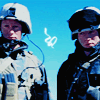falena: [Generation Kill] brad and nate standing side by side with a heart-shaped doodle between them (brad/nate)