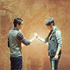 airawyn: Shen Wei and Zhao Yunlan clasping hands while holding the Longevity Dial. (Shen Wei & Zhao Yunlan with the Longevit)