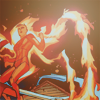 conflagrations: (flames; trailing flames.)