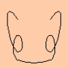 packbat: A black line curving and looping to suggest a picture of a cat. (line cat)