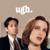 lirazel: Scully standing in front of Mulder rolling her eyes with the text UGH above her head ([tv] seriously mulder?)