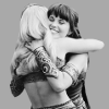 goodbyebird: Xena: Xena and Gabrielle happily hugging. (Xena happyhugs)